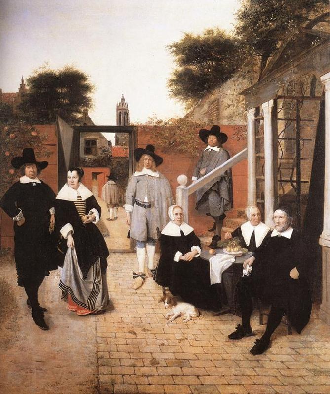 HOOCH, Pieter de Dutch Family s Spain oil painting art